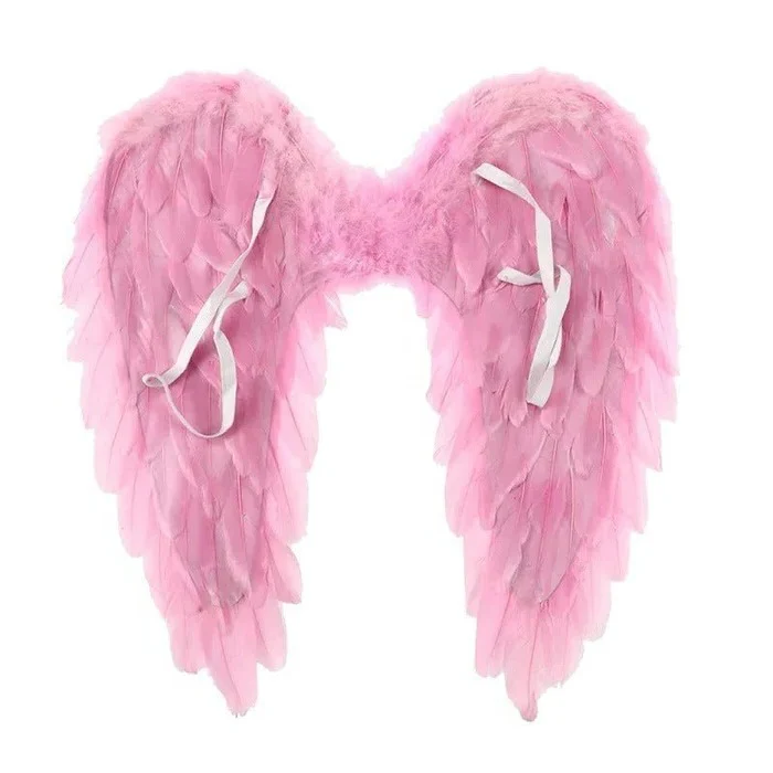 Feathered Angel Wings Costume - Image 4