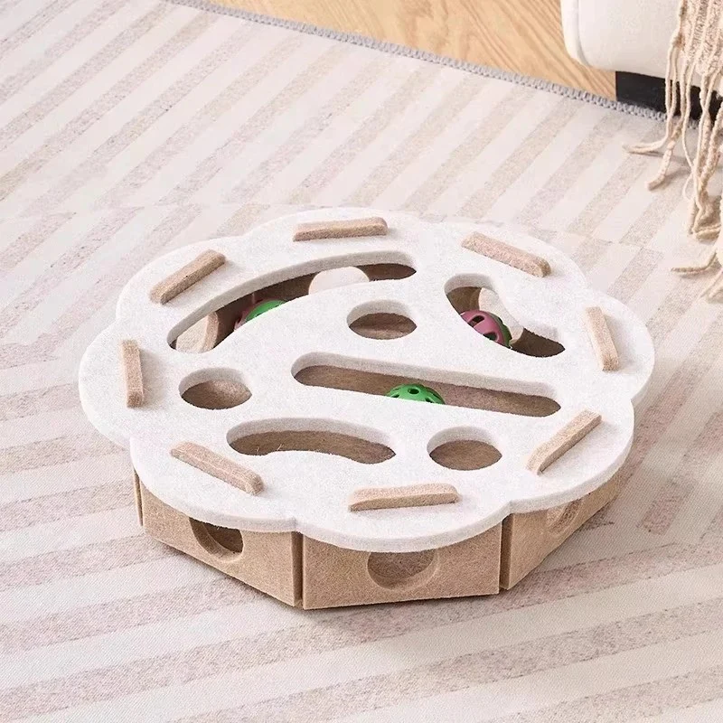 Felt Interactive Cat Puzzle Toy Box - Image 10