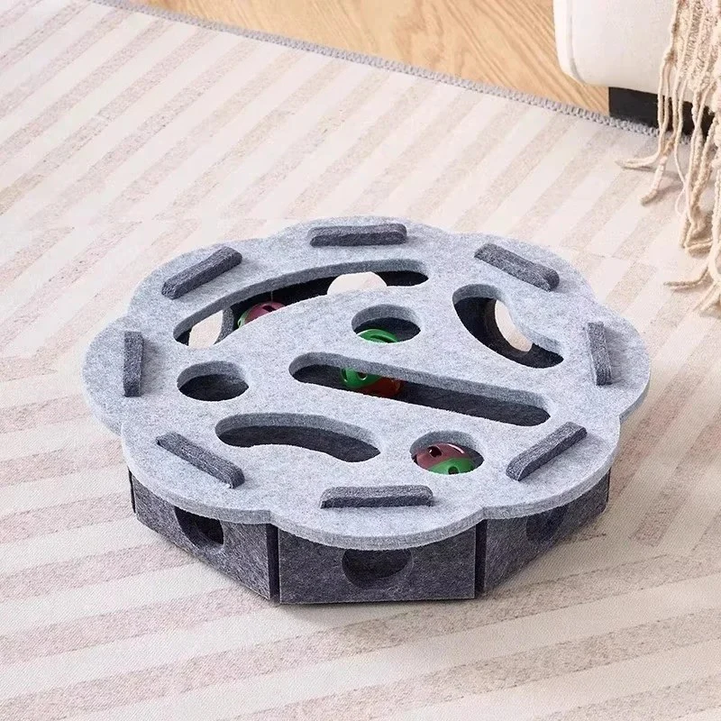 Felt Interactive Cat Puzzle Toy Box - Image 11