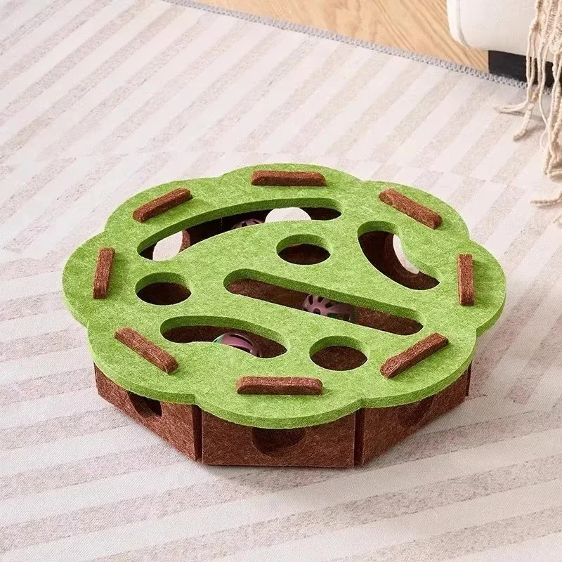 Felt Interactive Cat Puzzle Toy Box - Image 12