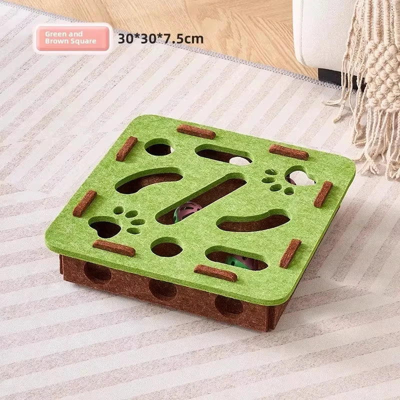 Felt Interactive Cat Puzzle Toy Box - Image 5