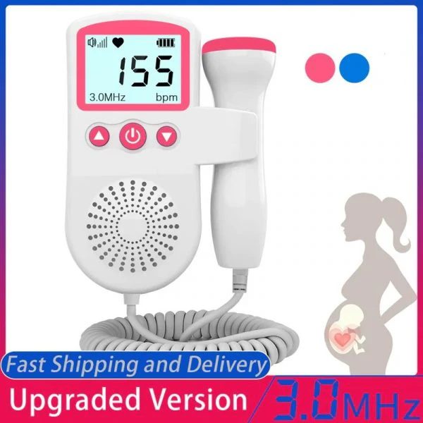 Fetal Doppler Heart Rate Monitor Home Pregnancy Baby Fetal Heart Rate Sound Detector - Image 6