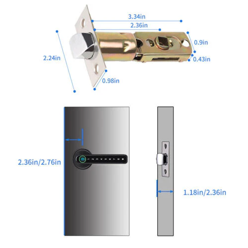 Fingerprint Smart Door Lock - Mobile App Remote Control Door Lock with Fingerprint - Image 8