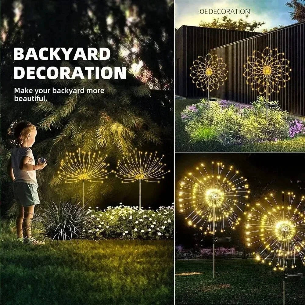Firework Lights Outdoor Garden Decorations - Image 3