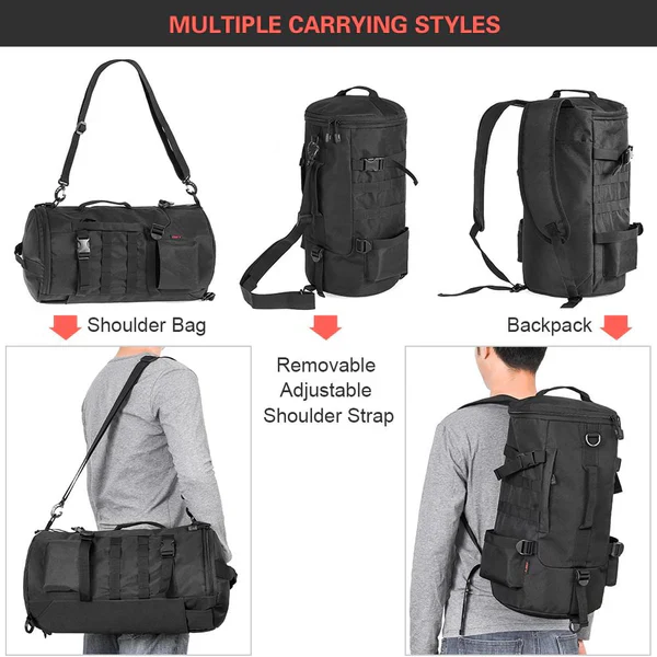 Fishing Tackle Backpack Tackle Box Organizer with Rod Holders - Image 5