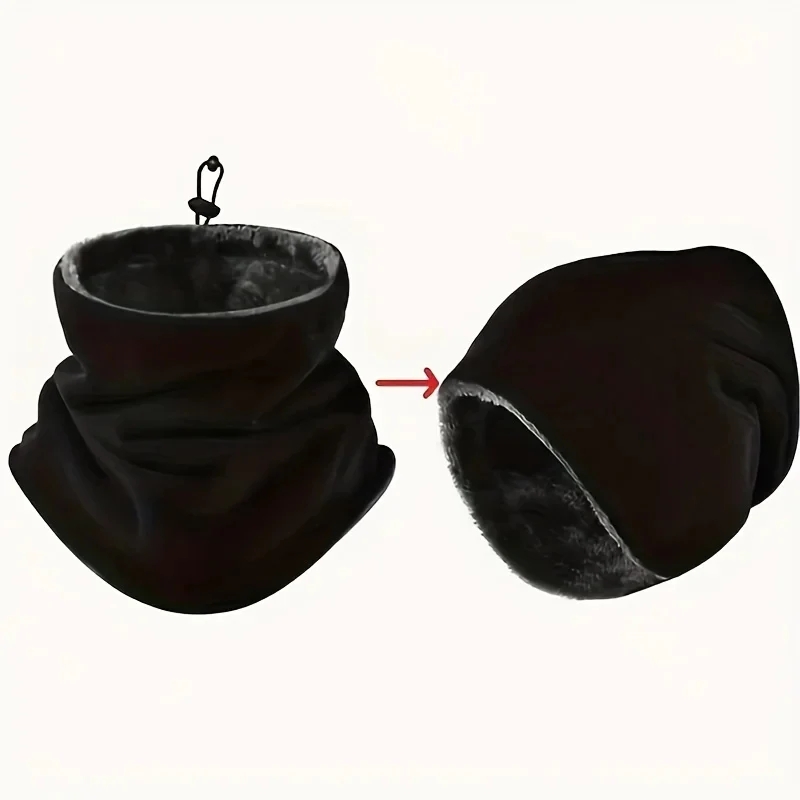 Fleece Balaclava Face Mask Neck Warmer - Image 7