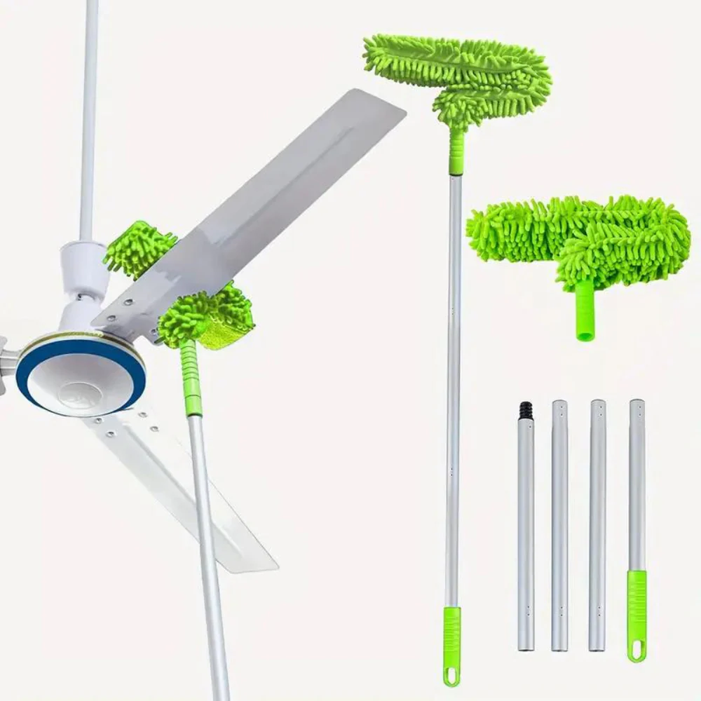 Flexible Extendable High Reach Microfiber Ceiling Fan Duster - Image 2