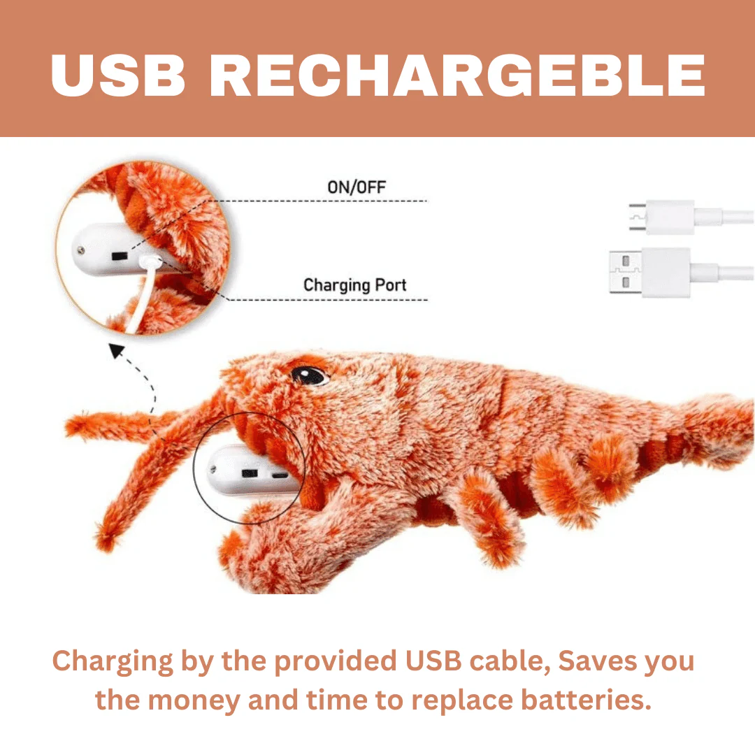 Floppy Lobster Interactive Dog Toy - Image 4