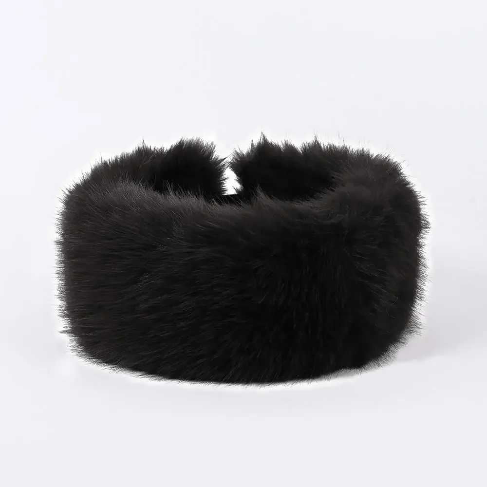 Fluffy Faux Fur Headband for Women - Image 5