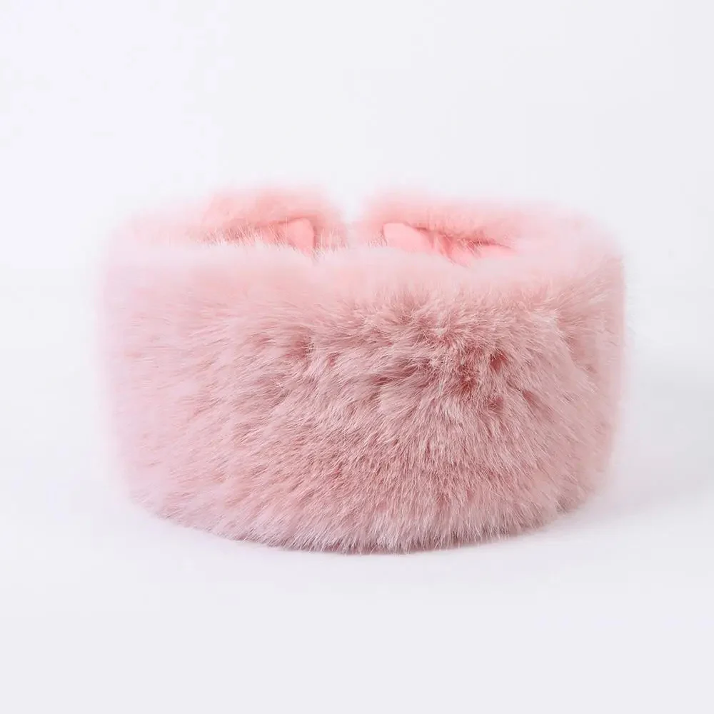 Fluffy Faux Fur Headband for Women - Image 8