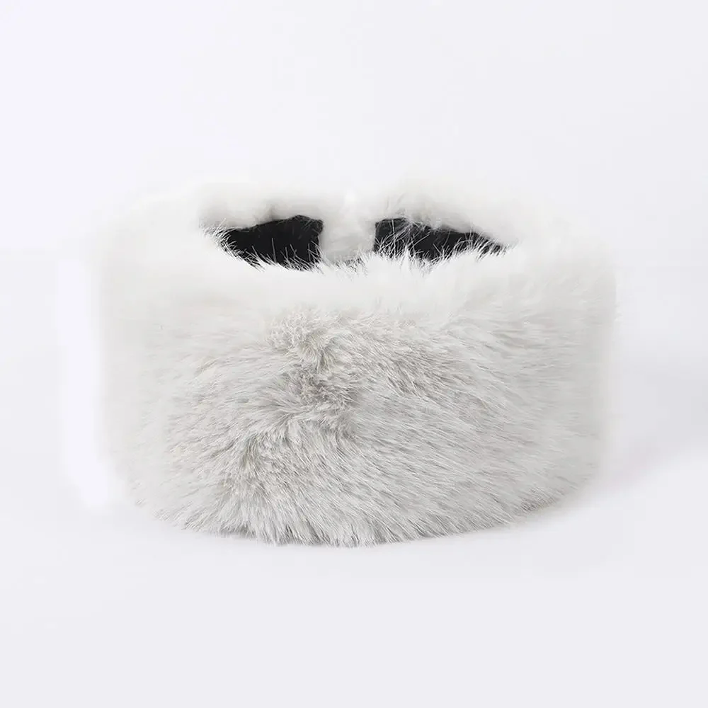 Fluffy Faux Fur Headband for Women - Image 9