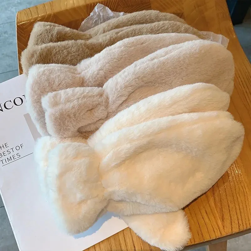Fluffy Plush Mittens Winter Warm Gloves - Image 2