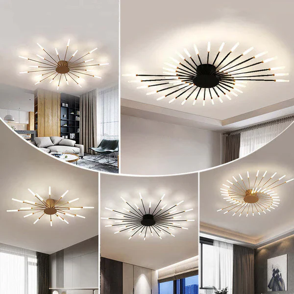 Flush Mount Ceiling Light Fireworks | Living Room/Bedroom - Image 3