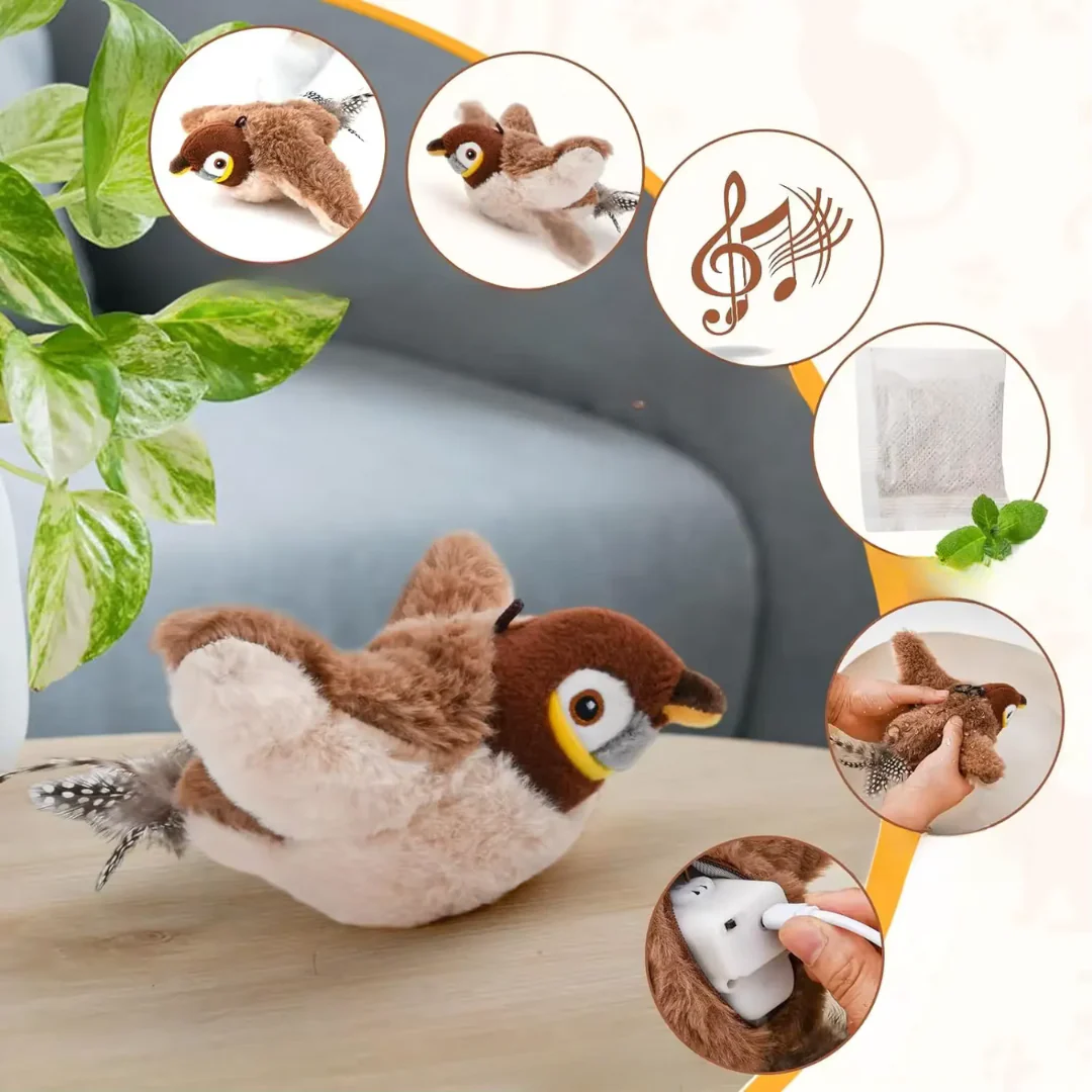 Fluttering Bird Cat Toy - Image 2