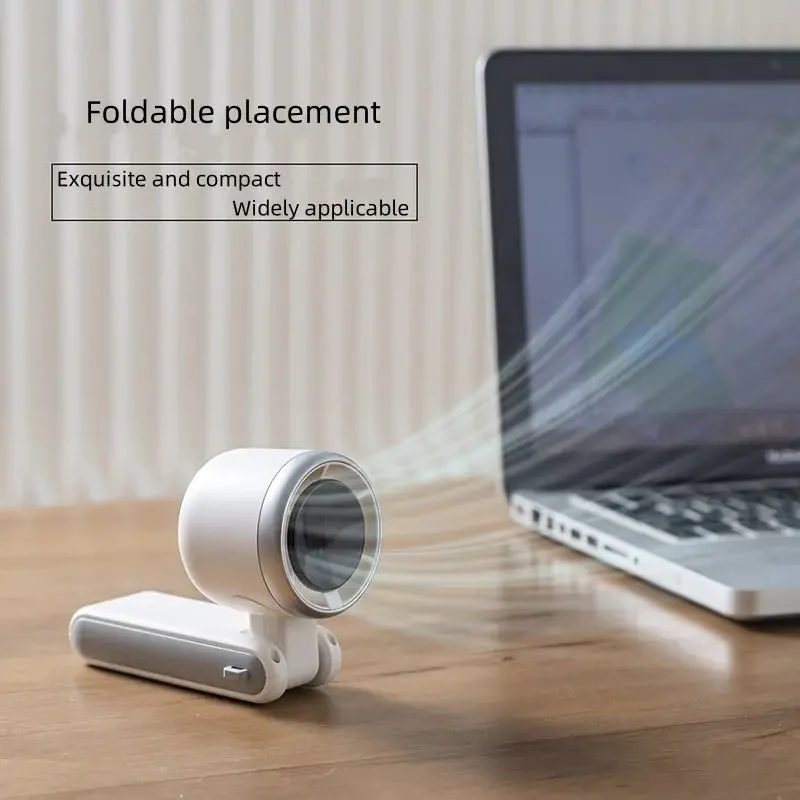 Foldable Handheld Turbo Fan with Digital Display - Image 3