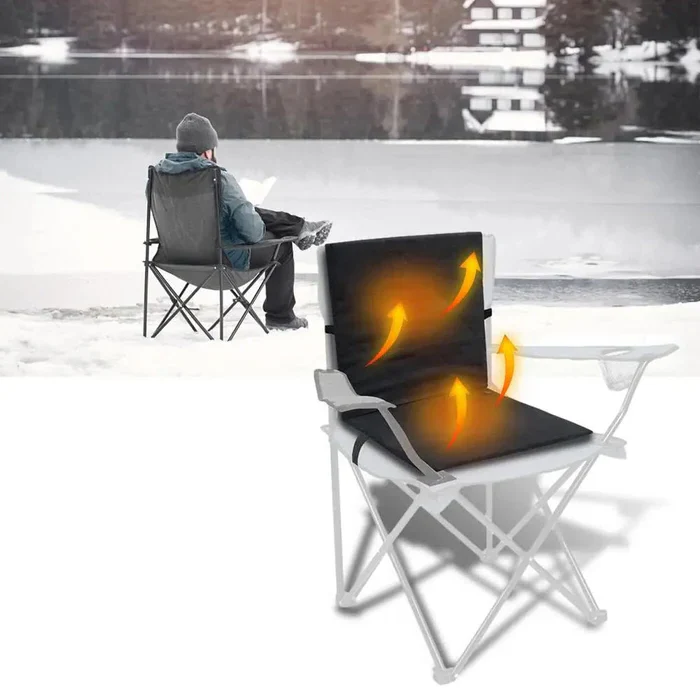 Foldable Heated Seat Cushion - 3 Level Temperature Controller Seat Cushion Heater Pad - Image 2