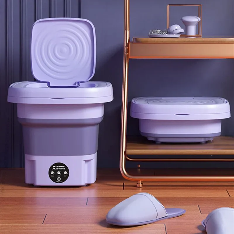 Foldable Portable Washing Machine with Spin Dryer | Mini Clothes Washer - Image 3