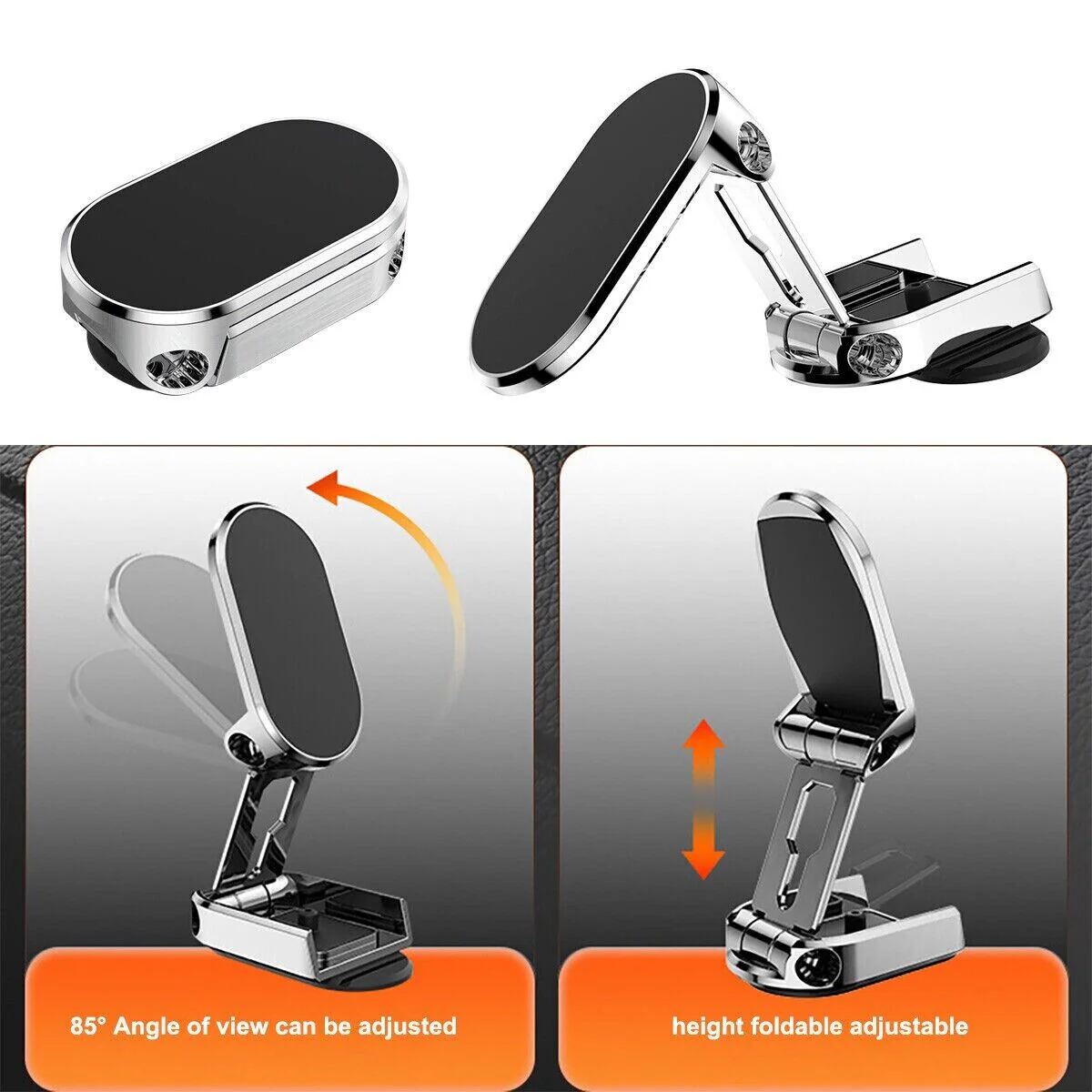 Folding Magnetic Car Phone Holder - Image 3
