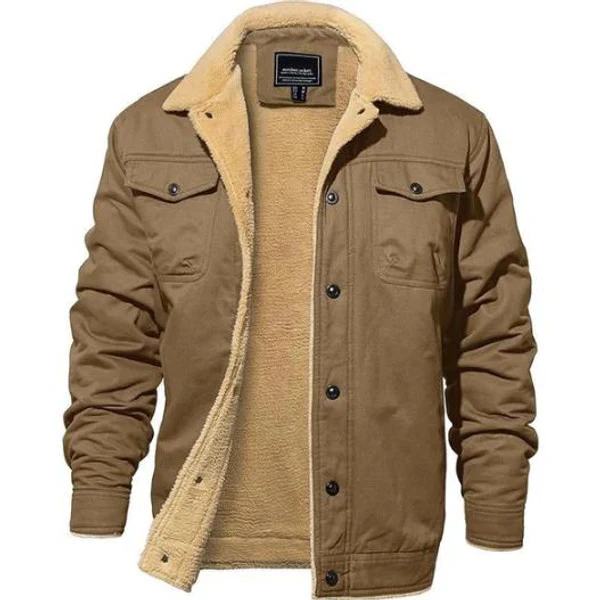 Foldover Collar Aviator Jacket - Image 2