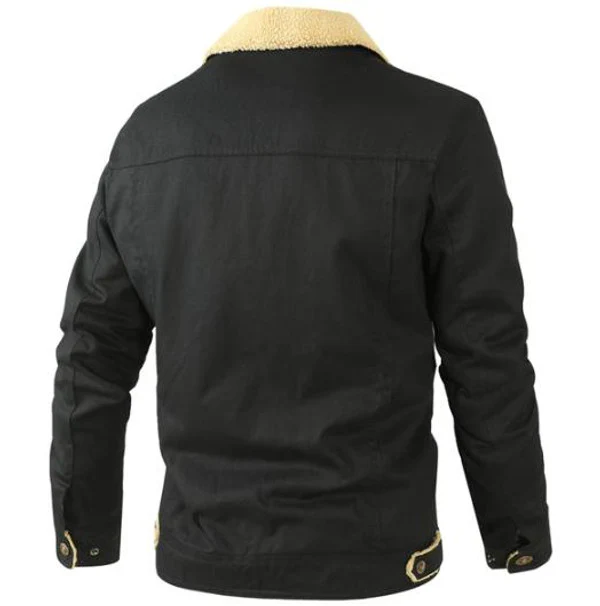 Foldover Collar Aviator Jacket - Image 5