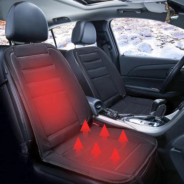 Full Coverage Heated Winter Car Seat Warmer Cushion Pad - Image 3