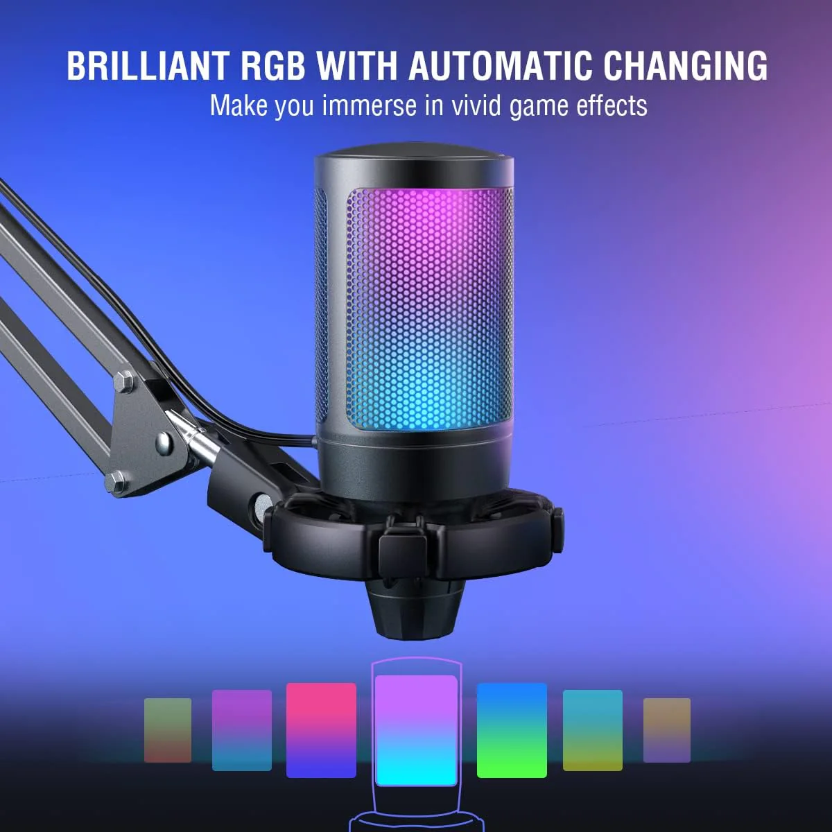 Gaming PC Microphone Podcast Condenser Mic - Image 2