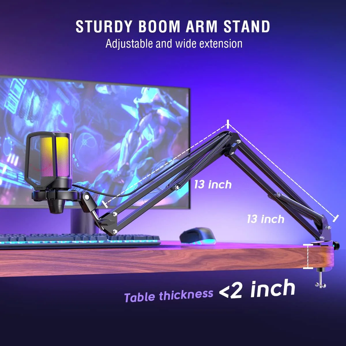 Gaming PC Microphone Podcast Condenser Mic - Image 7
