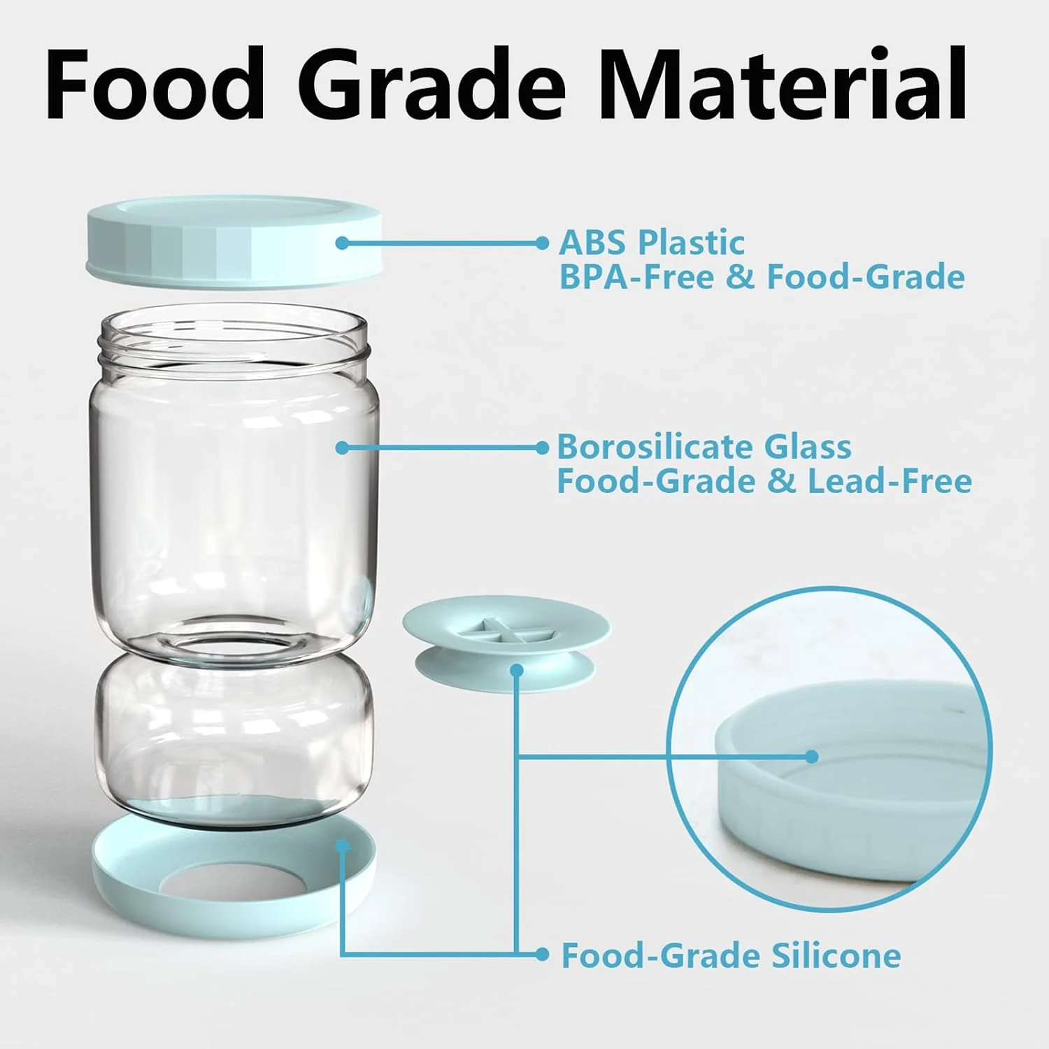 Glass Pickle Separator Jar - Image 3