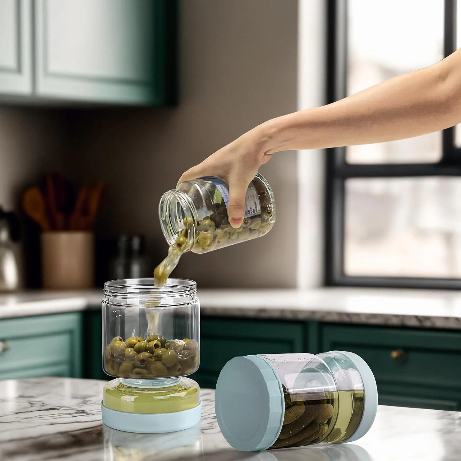 Glass Pickle Separator Jar - Image 8