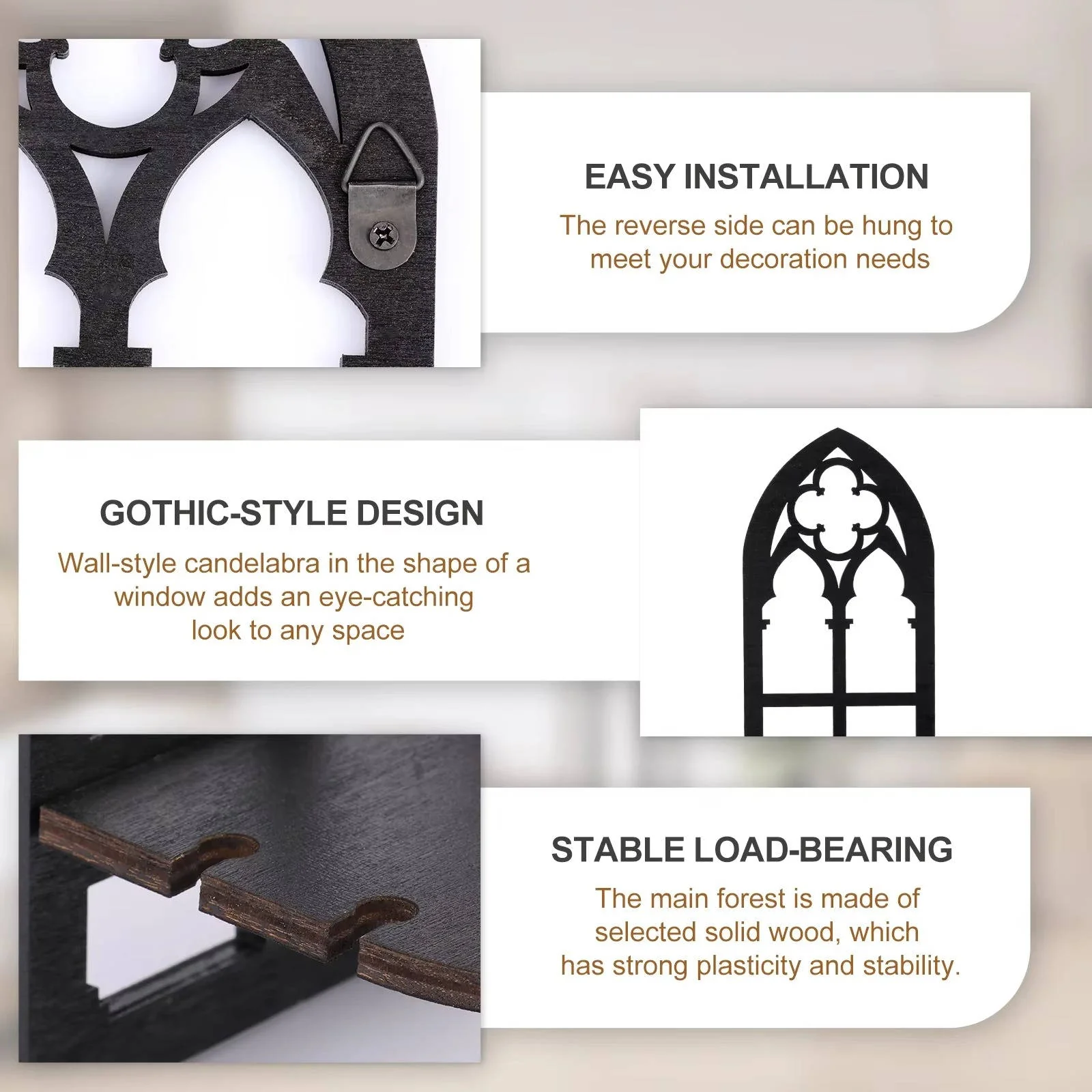 Gothic Wall Decor 3 Set - Image 3