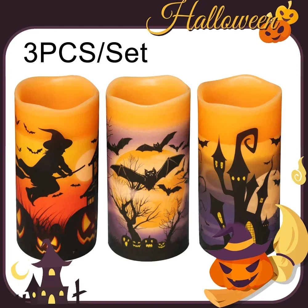 Halloween Flameless Candles Set - Image 3