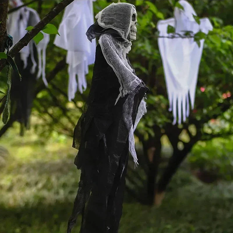 Halloween Hanging Ghost Decorations Skull - Image 3