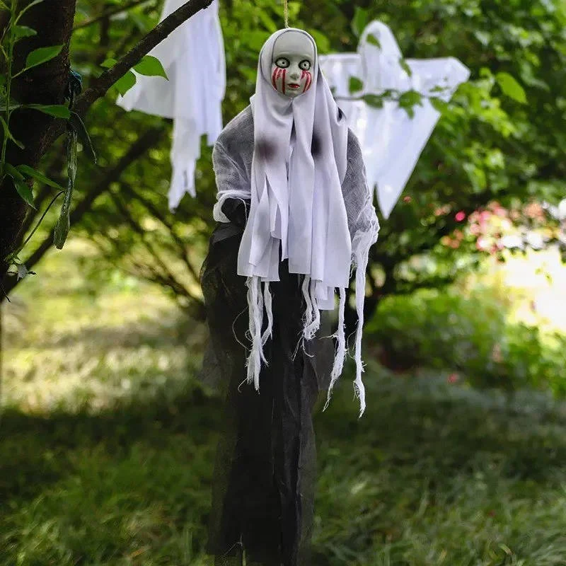 Halloween Hanging Ghost Decorations Skull - Image 4