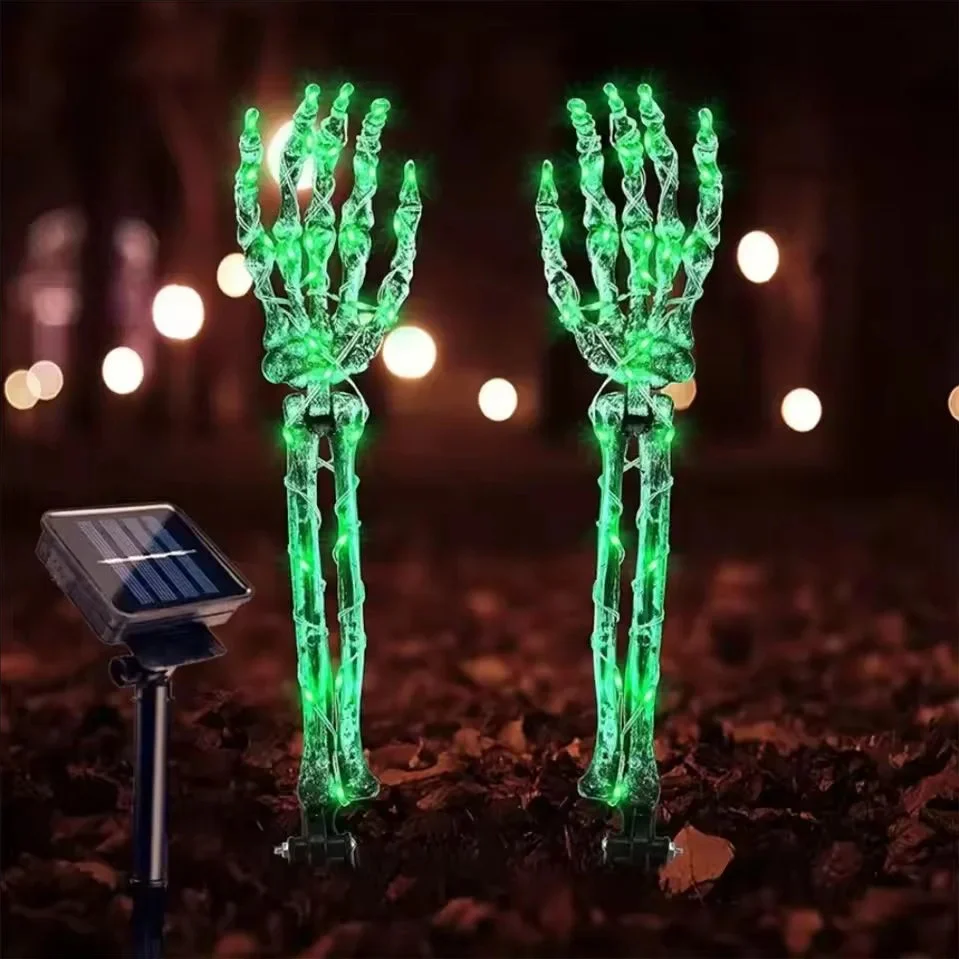 Halloween Skeleton Hand Solar Lights - Image 5