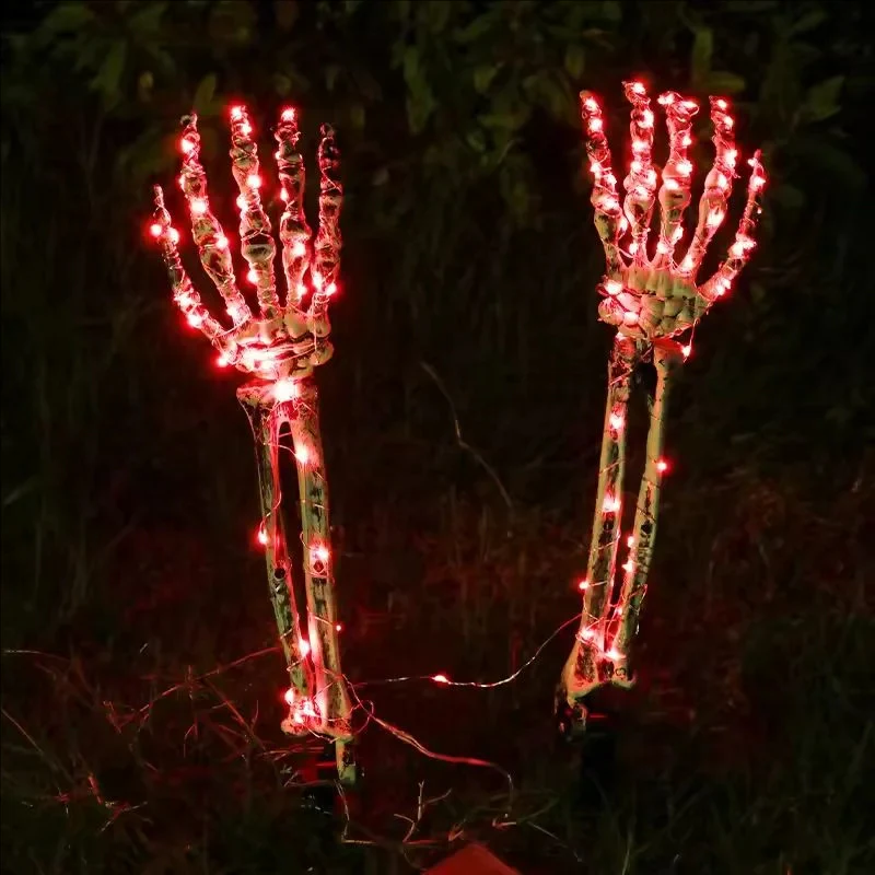 Halloween Skeleton Hand Solar Lights - Image 6