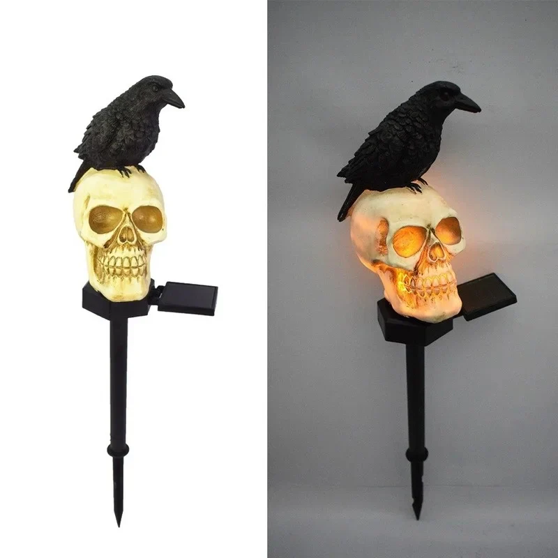 Halloween Skeleton Head Solar Light - Image 4