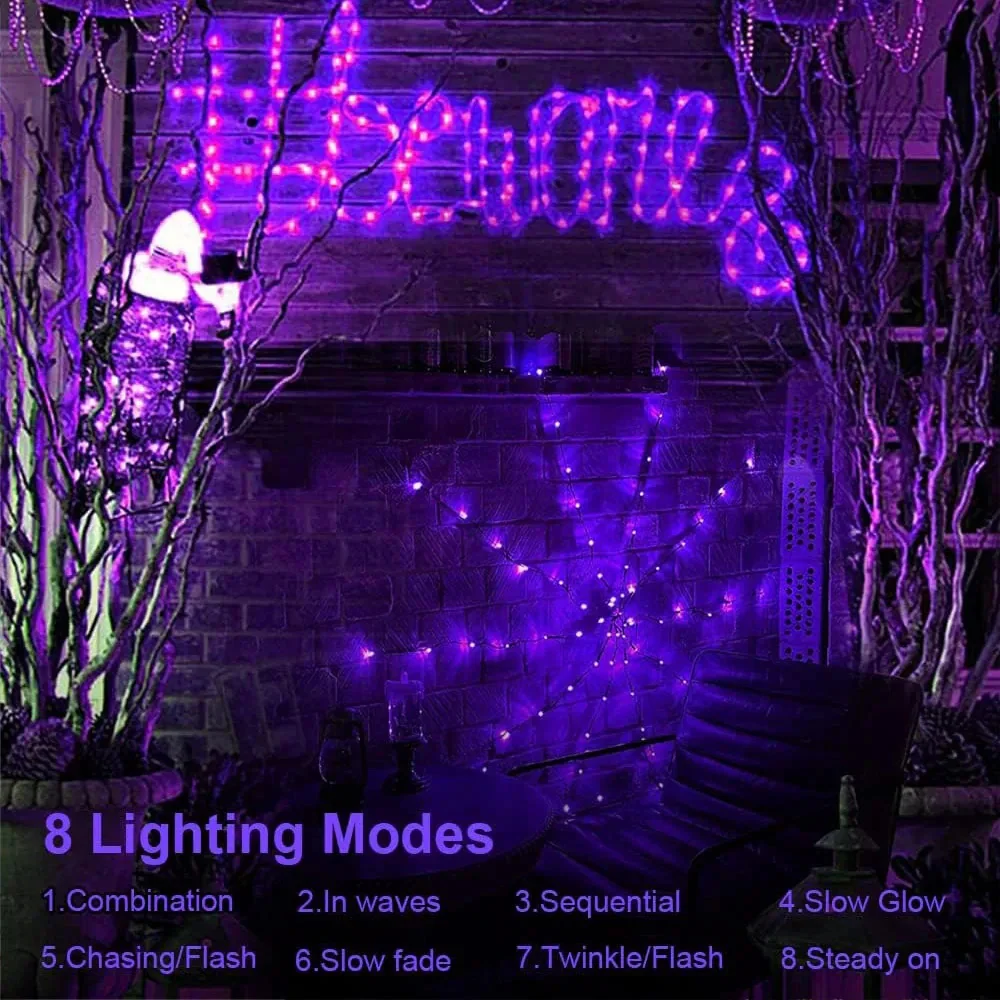 Halloween Spider Web Decoration with Lights - Image 4