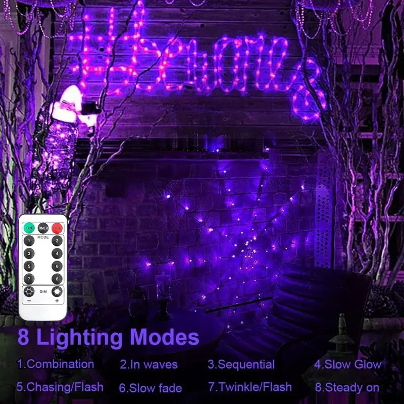 Halloween Spider Web Lights Outdoor - Image 2