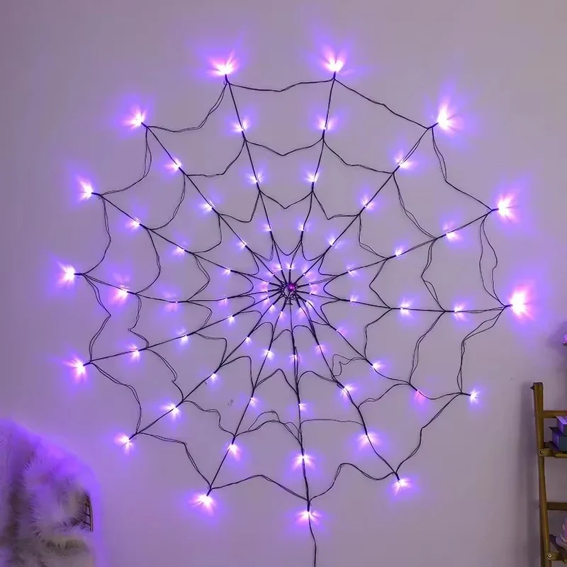 Halloween Spider Web Lights Outdoor - Image 5