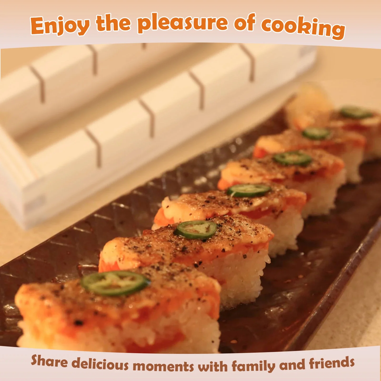 Handcrafted Wooden Sushi Maker Press Mold - Image 3