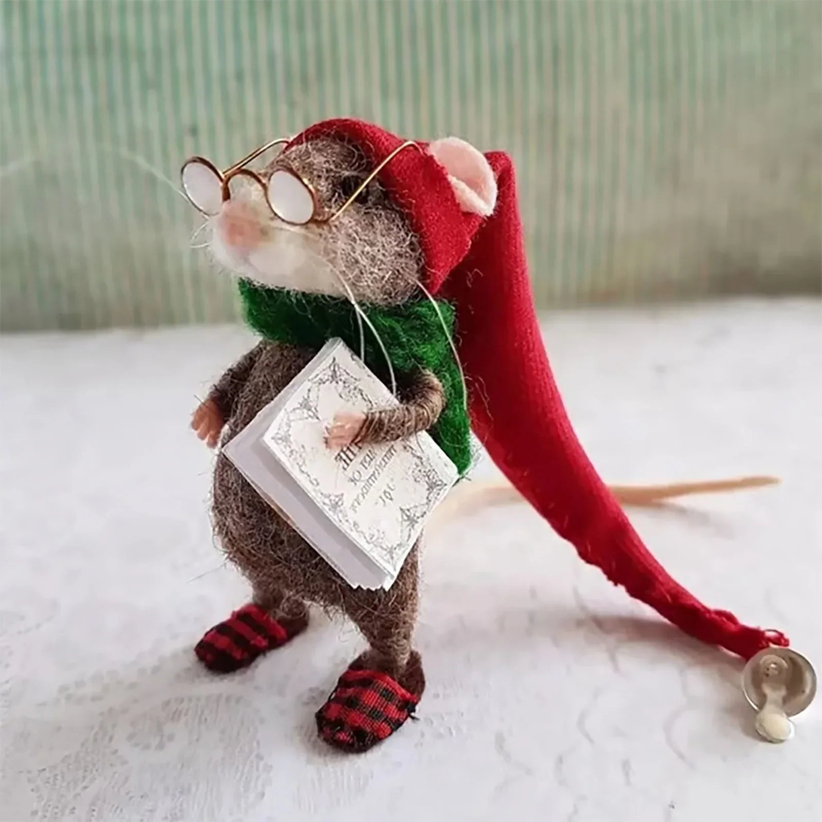 Handmade Cute Needle Felted Mouse DIY Craft Kit - Image 2