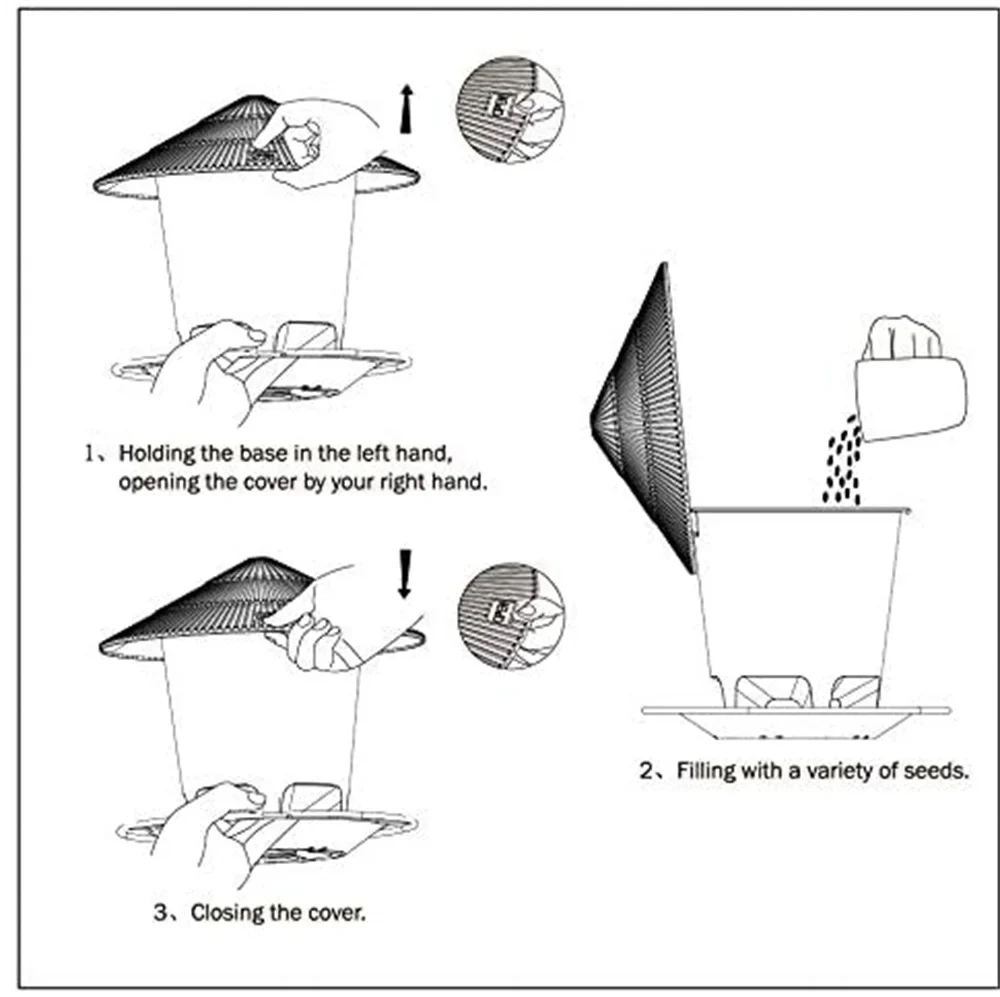Hanging Bird Feeder with Automatic Seed Dispenser - Image 3