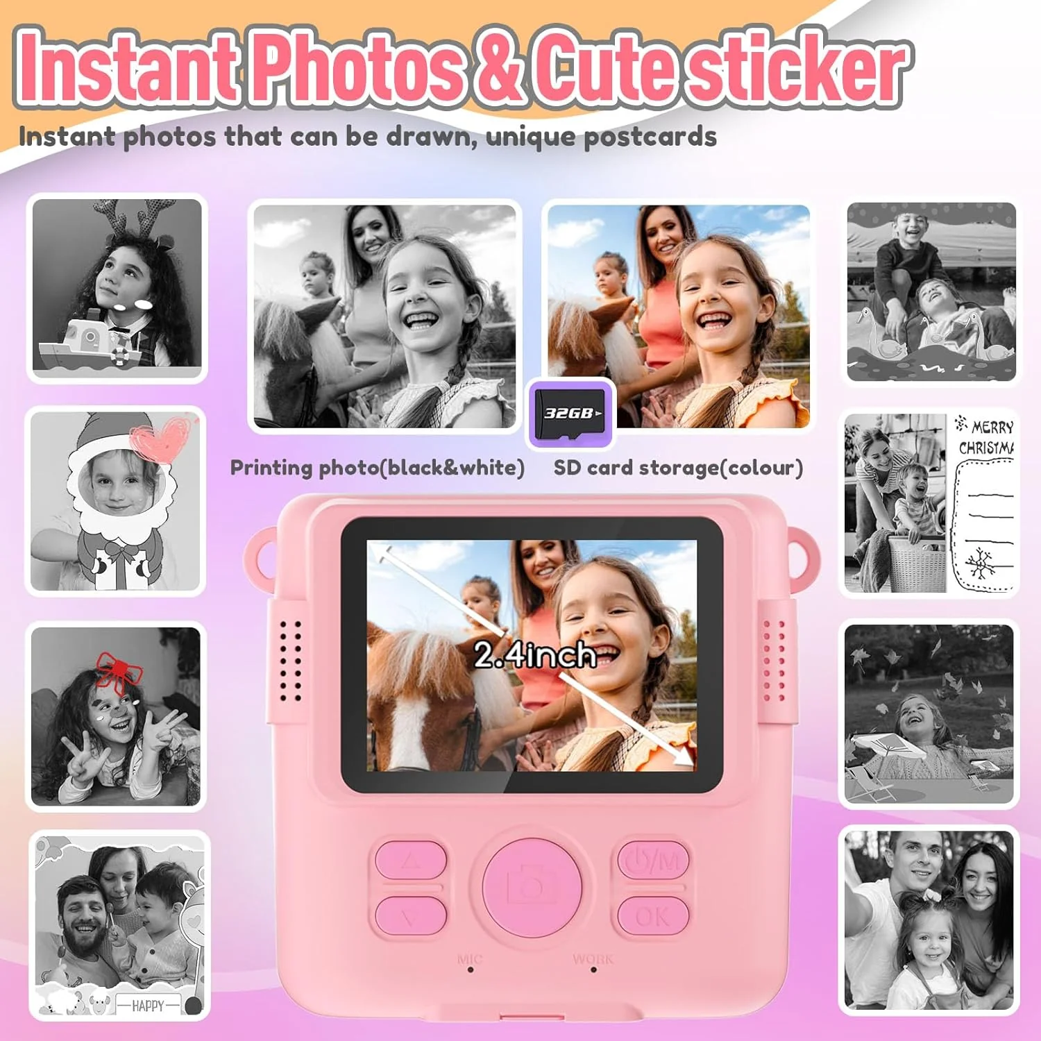 Digital Instant Print Portable Camera For Kids - Image 4
