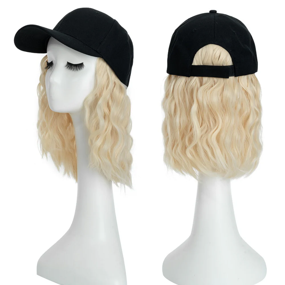Heat Resistant Synthetic Wavy Wig Extension Baseball Cap - Image 14