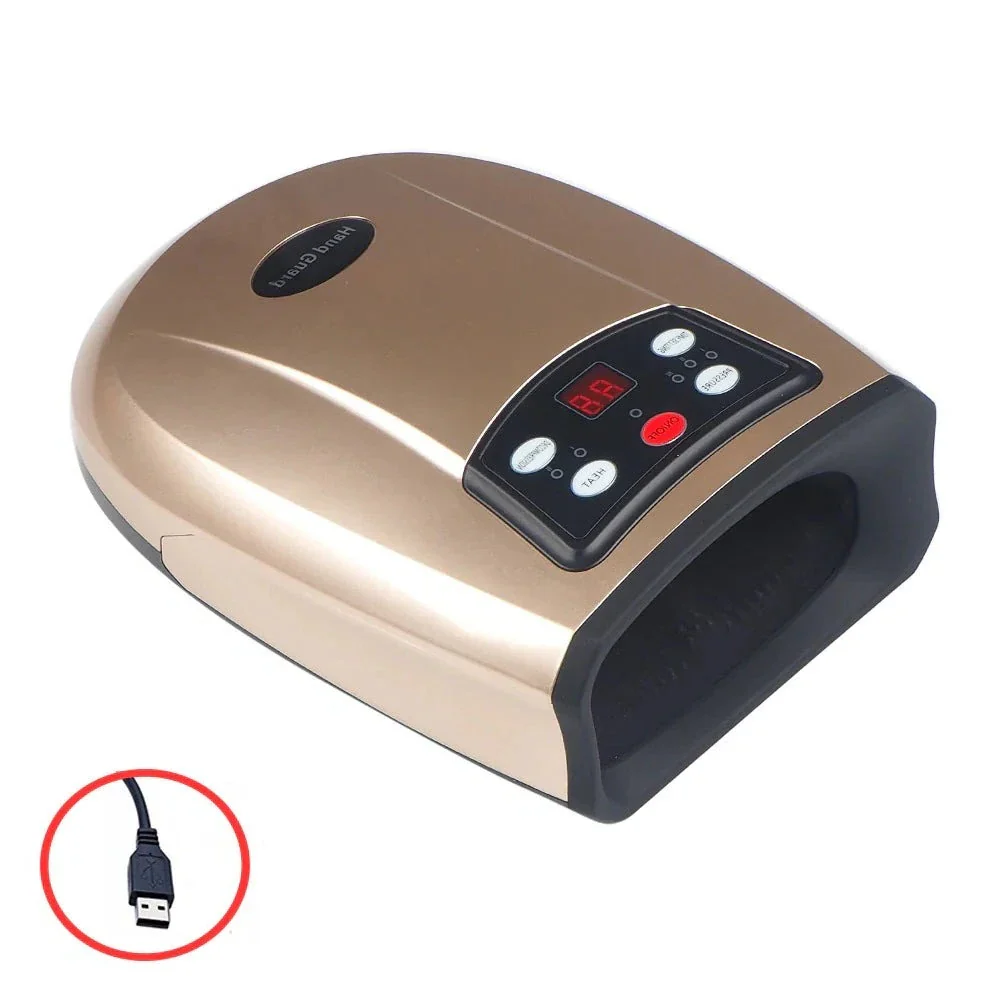 Heated Hand Massager for Arthritis Physiotherapy Equipment Pressotherapy Palm Massage Device Air Compression Finger Massager - Image 2