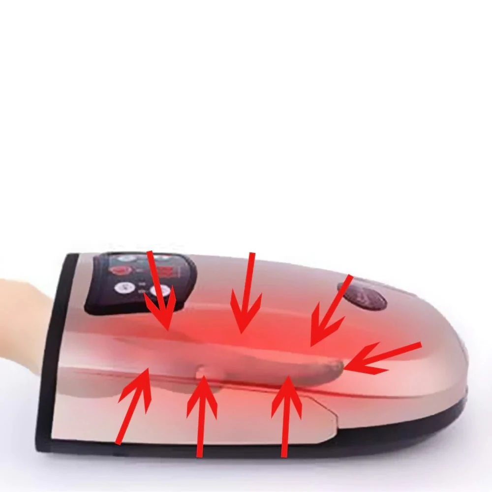 Heated Hand Massager for Arthritis Physiotherapy Equipment Pressotherapy Palm Massage Device Air Compression Finger Massager - Image 6