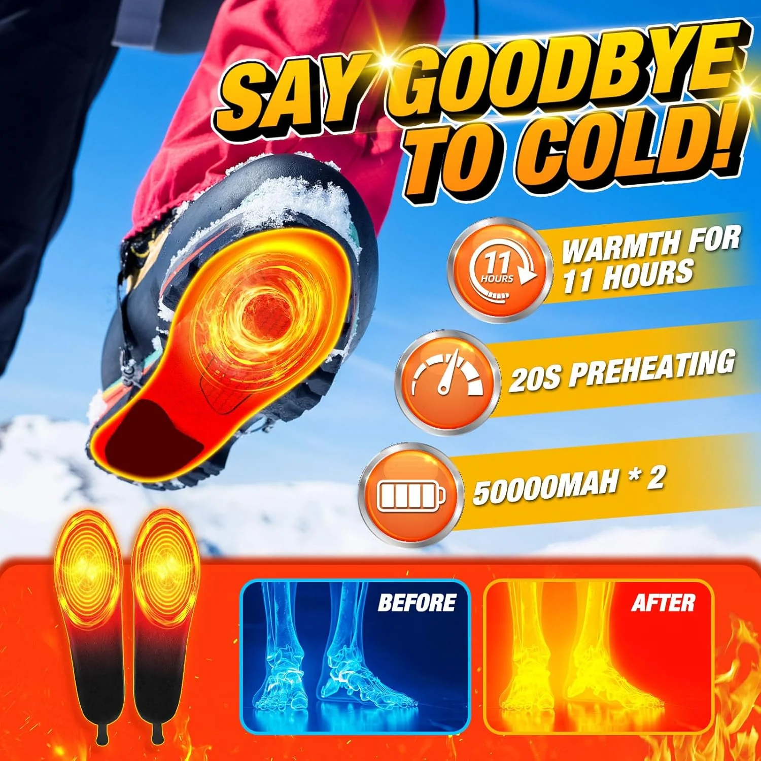 Rechargeable Heated Insoles - Image 3