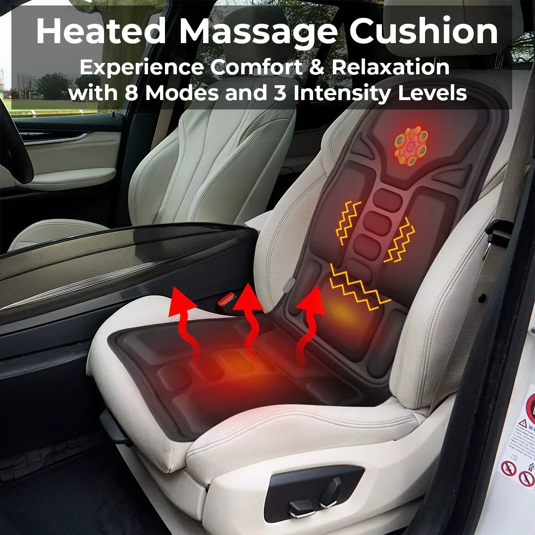 Heated Massage Cushion Pad for Chair & Car - Image 4