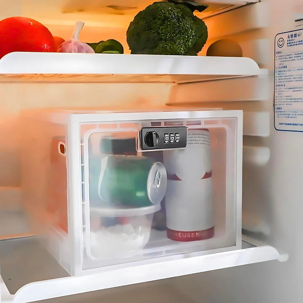 Heavy Duty Lockable Refrigerator Food Organizer Storage Bin - Image 9