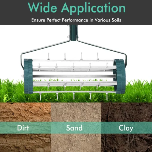 Heavy Duty Manual Lawn Spike Soil Aerator - Image 6